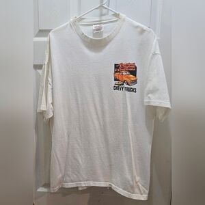 Hanes White Chevy Trucks Graphic Tee XL
